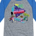 thumbnail image 3 of Hey Arnold! - Retro Arnold and Gerald - Toddler And Youth Raglan Graphic T-Shirt, 3 of 6
