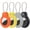 Black/Grey/Orange/Yellow, variant on AirTag Holder Case with Keychain 1st/2nd Air Tags-4 Pack for Apple Air Tag Holder with Wire Cable Lock Key Ring Chain Air Tagholder Accessories for GPS Item Tracker Kids,Keys,Luggage