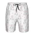 thumbnail image 4 of Naloa Heart Rabbit Men's Beach Shorts, Surfing shorts, Swim trunks, Quick Dry Swim Trunks for Surfing Beach Fun - X-Large, 4 of 9