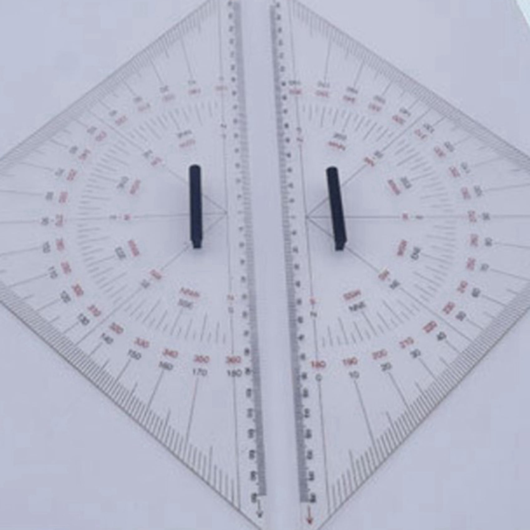 2X Chart Drawing Triangle Ruler for Ship 300mm Large-Scale Distance Measurement Teaching