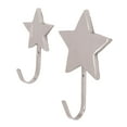 thumbnail image 3 of Decode Set of 2 glam 6 and 9 Inch stainless steel star wall hooks, 3 of 5