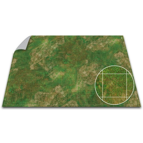 Battle Game Mat - 48x72 - Dungeons Tabletop Dragons Dice Role Playing Map - Wargaming RPG Warfare 40k Flames War - Reusable Miniature Figure Board Games - Warhammer Gaming Vinyl Mat