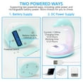 thumbnail image 2 of wolftale Lamp Adjustable Colorful Rechargeable Rainbow Projector blue, 2 of 8