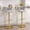 Light Grey, variant on Daluvenix Velvet Bar Stools Set of 2, Counter Height Barstools with Low Back, Gold 360° Swivel Bar Stool ,Counter Height Bar Chairs for Kitchen Island, Pub,Black