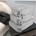 thumbnail image 4 of Bolsas De Almacenamiento De Viaje Bolsa para guardar ropa, 3 uds., comprimible, plegable, para vacaciones familiares, esquí (gris), 4 of 6