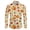 Autumn Mushroom Pumpkin Maple Leaf, variant on St Patrick's Day Mens T-shirt Pug Stripe Graphic Athletic Shirt Cute Dog Pattern Wears Muscle Fit Shirts with Long Sleeve Wrinkle-Free Wear for Men M-3XL