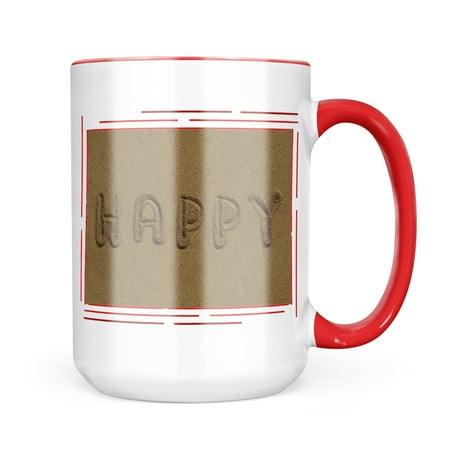 

Neonblond Happy Sand on the beach Mug gift for Coffee Tea lovers