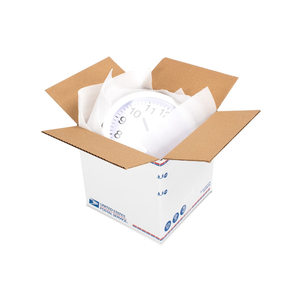 (20 Count) USPS Brand Recycled Large Shipping Boxes, Adjustable Height, 10L x 10W x 10H, White
