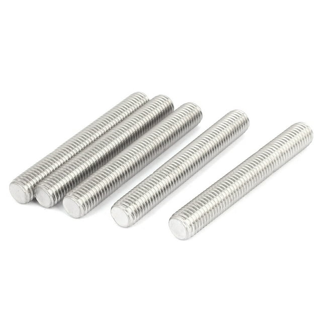 Unique Bargains M14 x 100mm Acier Inoxydable 304 Filetage à Droite Tige Entièrement Filetée 5 Pcs