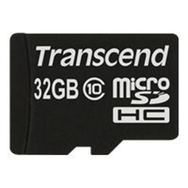 Transcend Premium - Carte Mémoire Flash - 32 GB - Classe 10 - 200x - microSDHC