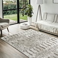 thumbnail image 2 of Cream Figural Area Rugs for Living Room Washable Rugs Boho Moroccan Area Rug Soft Neutral Geometric Bohemian Carpet Distressed Indoor Rug for Bedroom Dining Room Office Foldable Nonslip Rug, 2 of 9