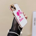 thumbnail image 1 of Funda de teléfono de muñeca de Disney para iphone 14, 13, 12, 11 Pro Max, X, XR MAX, 7, 8 Plus, Barbies, cubierta chapada brillante, Protector de silicona Fivean unisex, 1 of 2