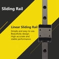 thumbnail image 3 of Miniature Sliding Rail, High Precision Light Block Slide Guide, Professional Steel Equipment for Most Automation, Linear Guide Rail for Accuracy, Simple and Easy to Use,, 3 of 7