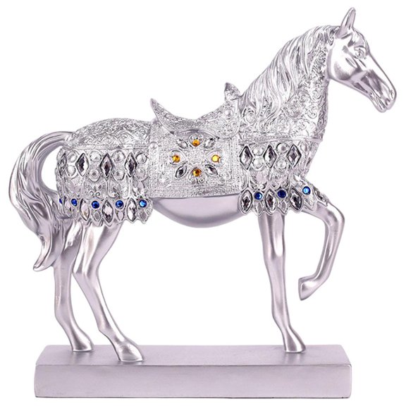 Creative Standing Horse Sculpture Resin Crafts, Simulation Animal Statue, Desktop Figurine Ornament ,