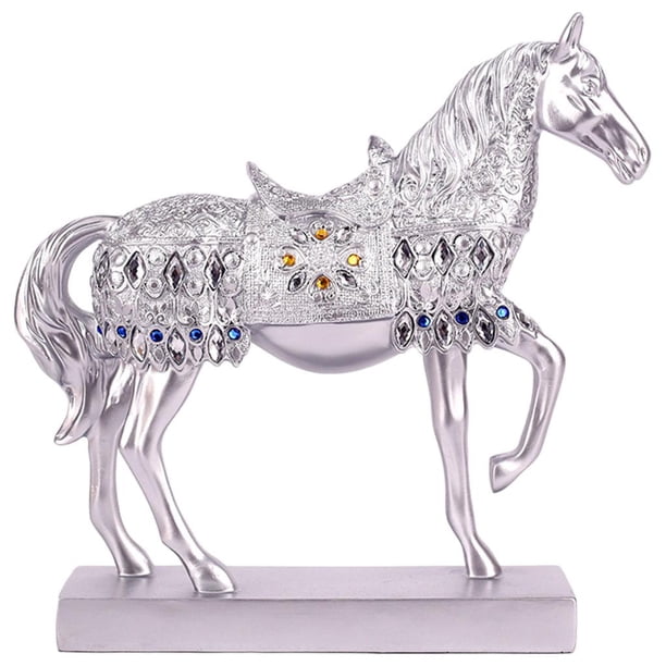 Estatua de caballo Zulema de resina para decoración de Hogar 29x8x27cm