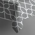 thumbnail image 5 of Gray Geometric Quatrefoil Pattern Square Tablecloth,Waterproof Square Table Cover,Wipeable Spillproof Washable Table Cover for Home Kitchen Party Decor 42"X42"(107x107cm), 5 of 6