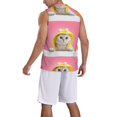 thumbnail image 5 of Rocae A Funny Cat for Men's Basketball Jersey Lightweight and Breathable Athletic Tank Top,Quick-Drying Sports Jersey, 5 of 9