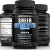 Sheer Testosterone Boost for Men - Natural Supplement for Increasing Strength, Stamina, and Energy, 90 Testosterone Boosting Capsules, 30 Day Supply
