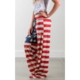 thumbnail image 3 of Women's High Waist Casual Floral Print Drawstring Wide Leg Pants, 3 of 7