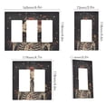 thumbnail image 2 of Yayeee Rocker Switch Wall Plate 2-Gang 4.7"x4.6" Home Decorative Outlet Cover, Skeleton with Flowers Pattern, 2 of 6