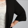thumbnail image 5 of Women's Plus Size 3/4 Sleeve Open Shrug, 5 of 5
