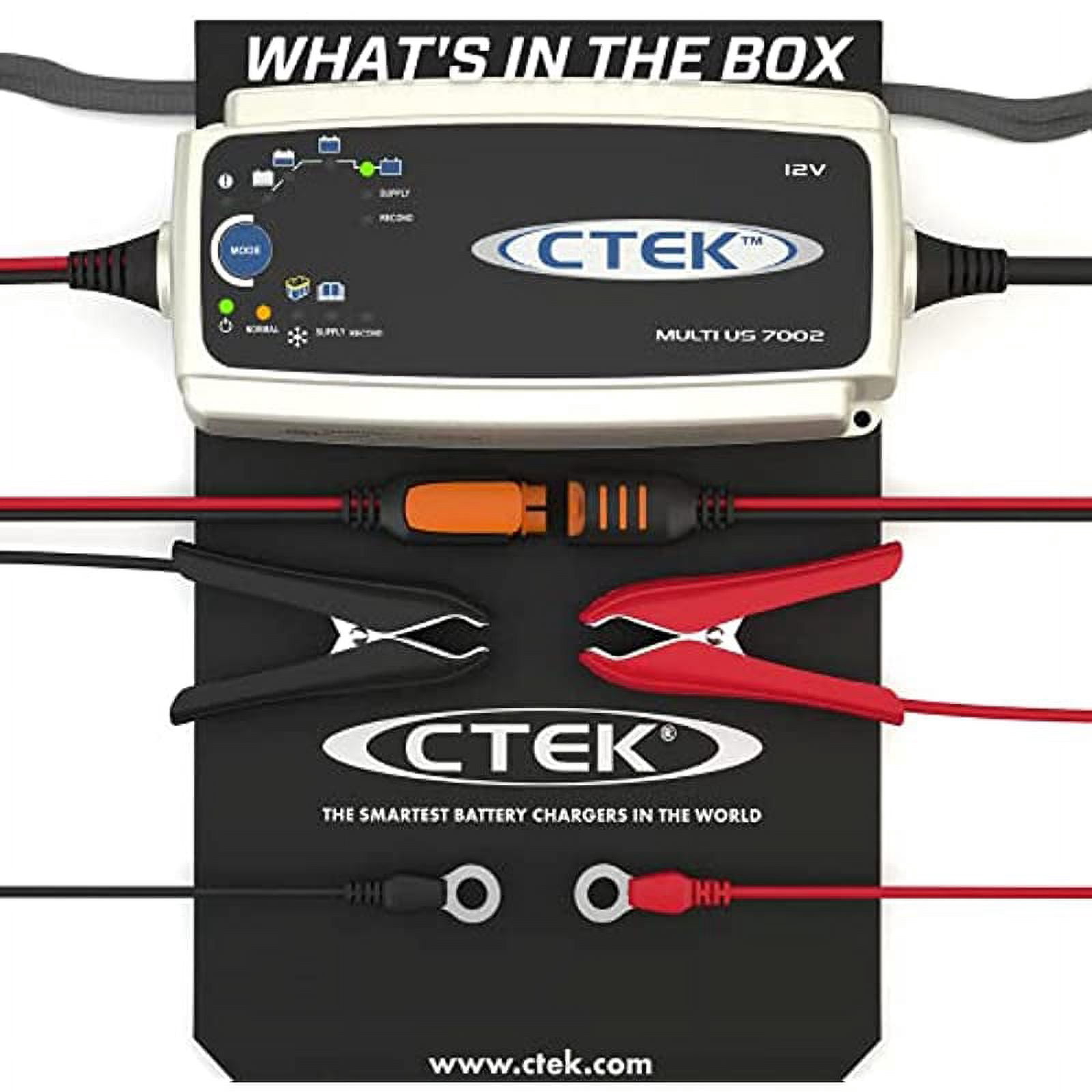 CTEK MULTI JS 7002 12V充電器 ⑦ CTEK (56-353) MULTI US 7002 12-Volt Battery Charger,Black