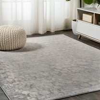 JONATHAN Y MODERN PERSIAN 5 x 8 Area Rug, Roma Ornate Geometric Tile - Gray, MDP405A-5