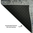 thumbnail image 5 of Addison Rugs Mayfield Premium Machine Washable Transitional Abstract Navy Rectangle Rug, 8' X 10' Machine Washable Transitional Abstract Navy Oversized Sherpa Throw Blanket, 5 of 6