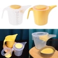 thumbnail image 3 of Glass&Bottle Cup and Bottle Measuring Pitcher Pour Cup with Cover – Transparent Mixing Cup for Kitchen Baking Landscaping Watering and Precise Measurement, 3 of 3
