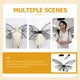 thumbnail image 3 of BRIGHTFUFU 1 set de alas de hadas mariposa mariposa alas de ángel de hadas con halo y varita de hadas vestir disfraz, 3 of 7