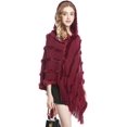 thumbnail image 2 of ZhangBaoLin Women Shawl Wrap Cardigan Knit Poncho Cape Sweater Coat Winter Fashion Hooded Knitwear, 2 of 5