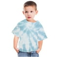 thumbnail image 4 of SDNall Toddler Girls Shirts & Blouses Tie Dye Shirt Short Sleeve Graphic Round Neck Crop Top for 3-14 Years Age:9-10 Years, 4 of 9