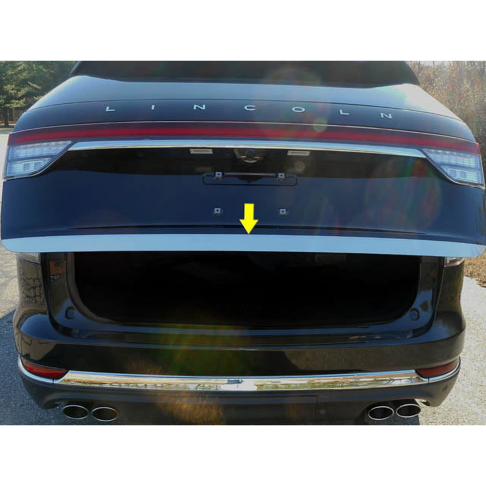 Stainless Steel Rear Deck Accent 1Pc Fits 2020 Lincoln Aviator RD60620 QAA