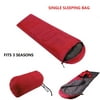 Sleeping Bag For Adult Water-Resistant Portable Envelope Sleeping Bag Compression Sack Carrying Case Fits 3 Seasons