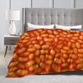 thumbnail image 4 of Bean Blanket Gifts For Kids Adults - Lightweight Throw Blanket For Bedroom Living Room Decor Soft Fuzzy Fleece Cozy Plush Bed Couch 50"X40", 4 of 7