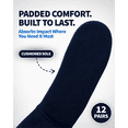 thumbnail image 6 of Special Essentials 12 Pairs Cotton Diabetic Socks Crew for Men and Women Navy (Size 10-13), 6 of 7