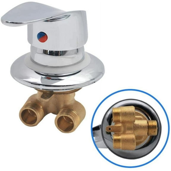 Shower cabin mixer Brass shower faucet Extension converter Chrome shower faucet G1/2" connector Cold and hot water shower faucet for bathroom