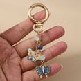 thumbnail image 6 of Elegant Butterfly Flower Keyring Holder for Women Girls Purse Bag Decoration, 6 of 10