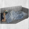thumbnail image 6 of Marble Print Soft Flannel Fleece Throw Blanket, Pale Shade Stone Pattern Cracks on Its Surface Geography Arrangement, Cozy Plush for Indoor and Outdoor Use, 50" x 60", Pale Blue White, by Ambesonne, 6 of 6