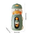 thumbnail image 3 of Green Waterwheel Bath Toy Rotating Water Play Toy For Babies Interactive Bathtime Fun With Ducky Design 6.46X3.54X3.11 Inches 0.23 Lb, 3 of 6