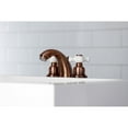 thumbnail image 4 of Kingston Brass KB956PX Victorian Mini-Widespread Bathroom Faucet, Antique Copper, 4 of 5