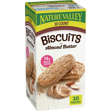 Nature Valley Biscuit Sandwiches, Cinnamon Almond Butter, 30 ct, 40.5 OZ