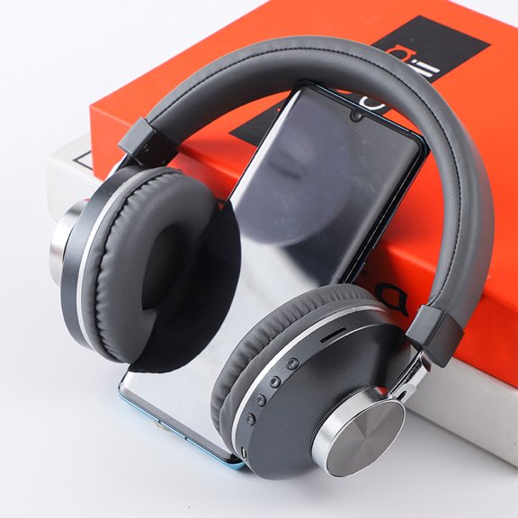 Giunmcul Holiday Bluetooth Mode Headset Wireless Heavy Over-Ear Foldable Wireless and Wired Stereo HeadsetSoft Earmuffs &Light Weight for Prolonged Wearing