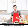 thumbnail image 4 of Delantal impermeable GREEN LIFESTYLE para chef y cocina, rojo, paquete de 120, 4 of 6