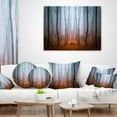 thumbnail image 4 of Designart Dense Foggy Autumn Forest - Landscape Photo Throw Pillow - 12x20, 4 of 5