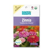 Back to the Roots Organic California Giants Zinnia Flower Seeds, 1 Packet