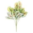 thumbnail image 2 of Hojas de plantas de follaje de plástico artificial y decoración de flores para jardín. F, 2 of 9