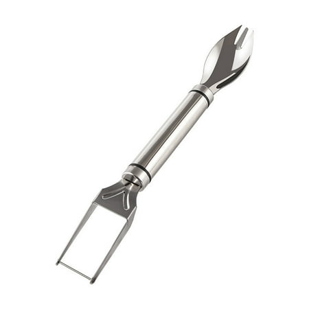 

solacol Watermelon Cutter 3-In-1 Watermelon Fork Slicers Summer Watermelon Cutting Artifact Stainless Steel Fruit Forks Slicers Knife for Family Parties Camping