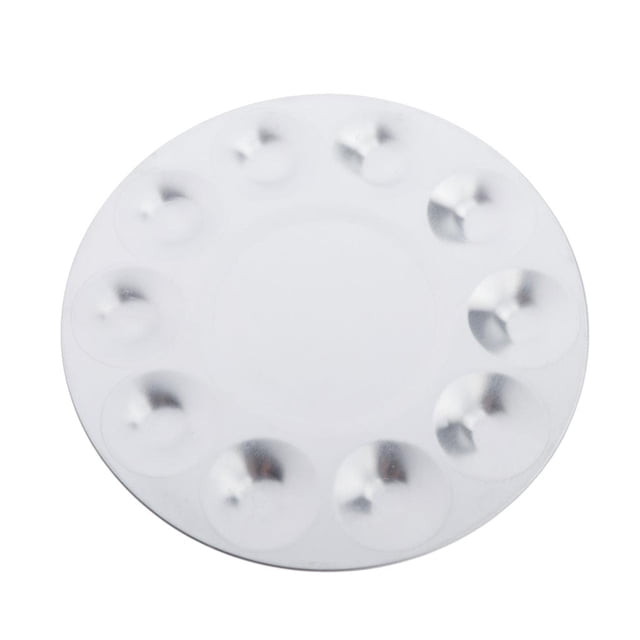 Bandeja de de 10 Ranuras, de Metal para Pinturas Al , Y Pinturas Acrílicas, para Colores, para Baoblaze Bandeja de paleta de pintura