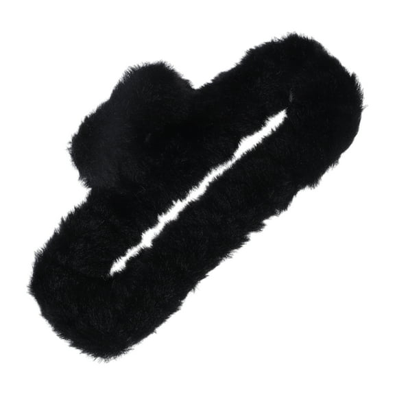 Unique Bargains 1 Pc Classic Plush Hair Clip Hairdo Clip for Women 5.51"x2.76"x2.36" Black